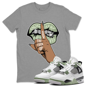 Jordan 4 Seafoam Sneaker Match Tees Lips Hand Sneaker Tees Jordan 4 Seafoam Sneaker Release Tees Unisex Shirts