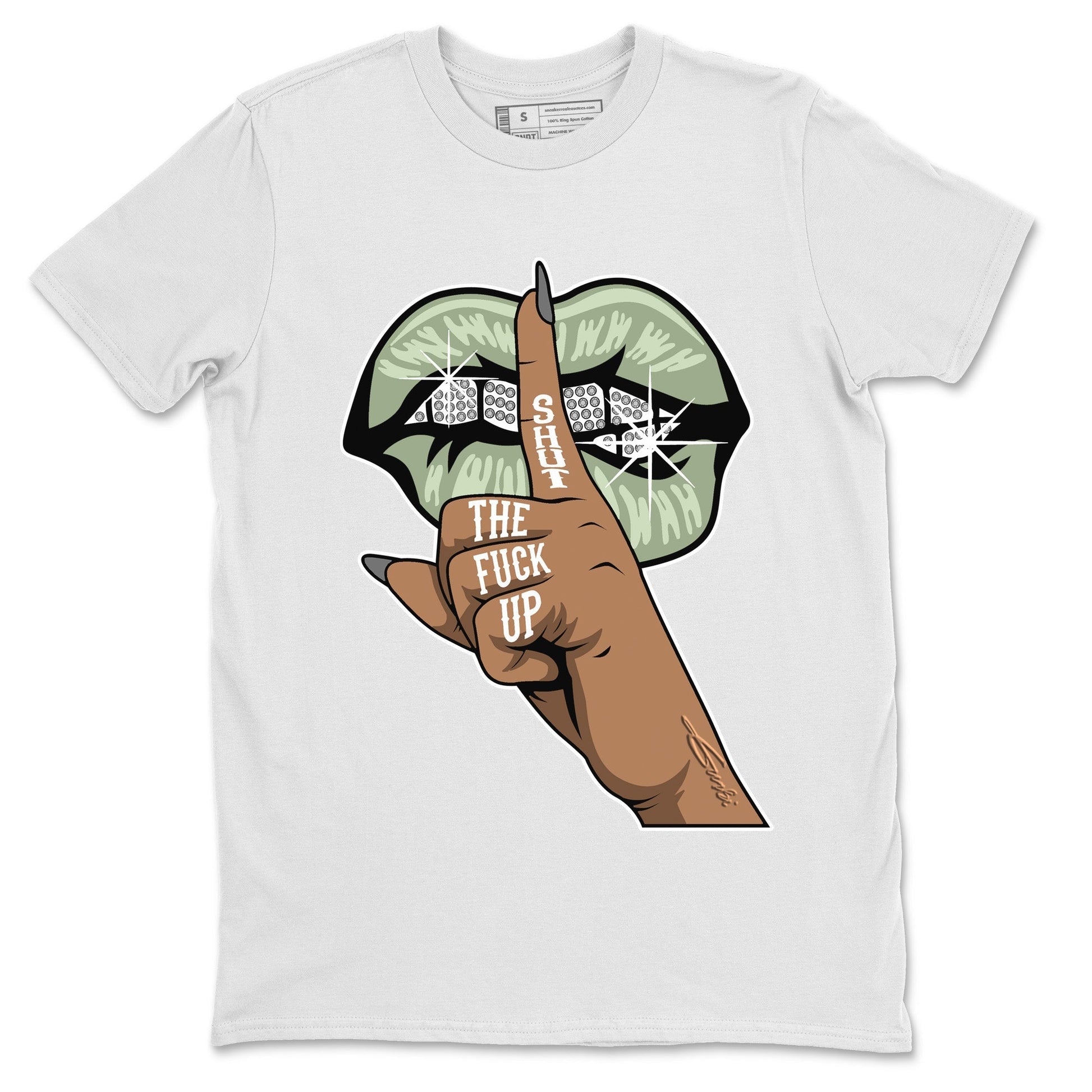 Jordan 4 Seafoam Sneaker Match Tees Lips Hand Sneaker Tees Jordan 4 Seafoam Sneaker Release Tees Unisex Shirts
