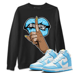 Dunk Blue Chill Sneaker Match Tees Lips Hand Sneaker Tees Dunk Blue Chill Sneaker Release Tees Unisex Shirts