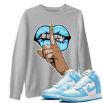 Dunk Blue Chill Sneaker Match Tees Lips Hand Sneaker Tees Dunk Blue Chill Sneaker Release Tees Unisex Shirts