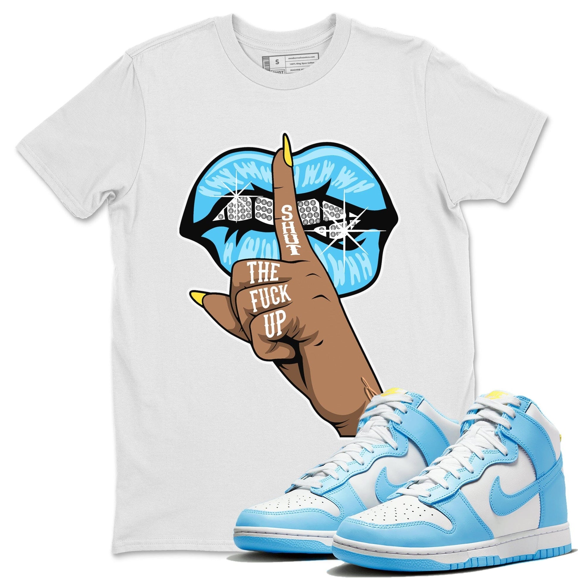 Dunk Blue Chill Sneaker Match Tees Lips Hand Sneaker Tees Dunk Blue Chill Sneaker Release Tees Unisex Shirts