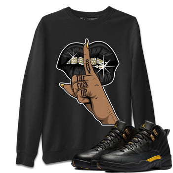Jordan 12 Black Taxi Sneaker Match Tees Lips Hand Sneaker Tees Jordan 12 Black Taxi Sneaker Release Tees Unisex Shirts