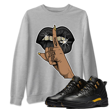 Jordan 12 Black Taxi Sneaker Match Tees Lips Hand Sneaker Tees Jordan 12 Black Taxi Sneaker Release Tees Unisex Shirts