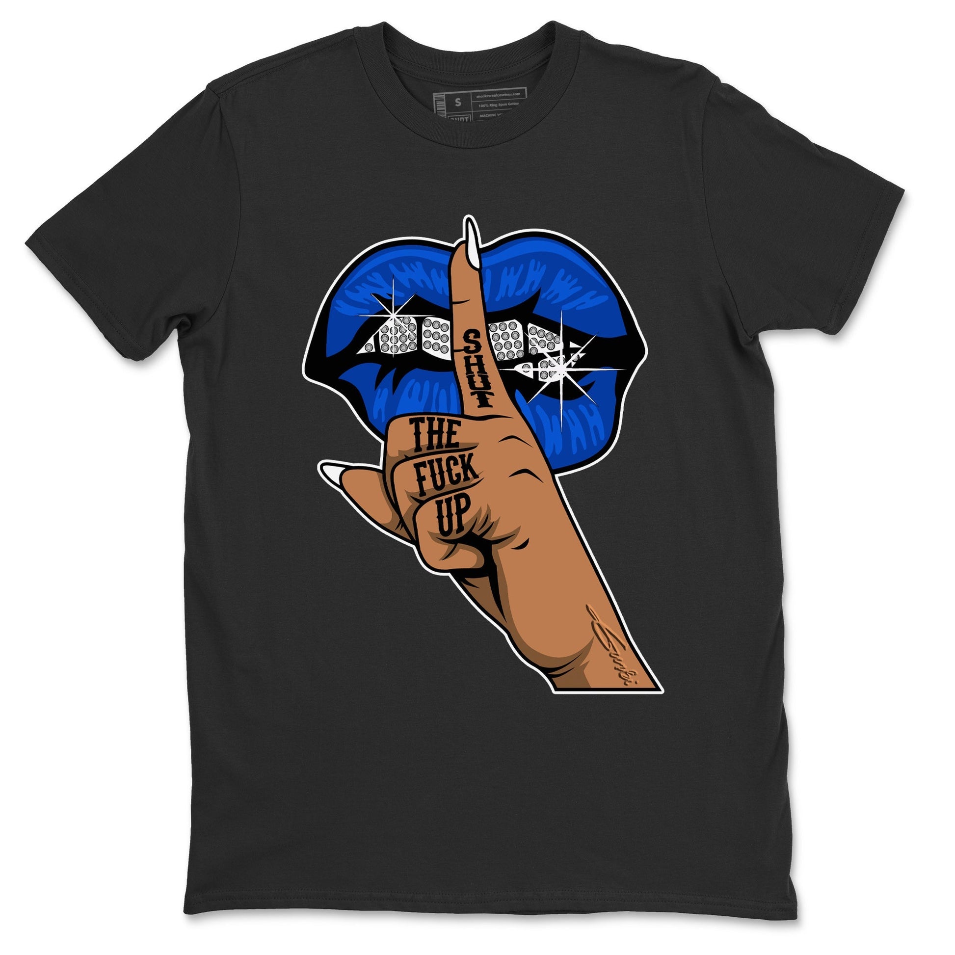 Jordan 5 Racer Blue Sneaker Match Tees Lips Hand Sneaker Tees Jordan 5 Racer Blue Sneaker Release Tees Unisex Shirts