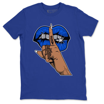 Jordan 5 Racer Blue Sneaker Match Tees Lips Hand Sneaker Tees Jordan 5 Racer Blue Sneaker Release Tees Unisex Shirts
