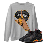Jordan 7 Citrus Sneaker Match Tees Lips Hand Sneaker Tees Jordan 7 Citrus Sneaker Release Tees Unisex Shirts
