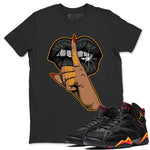 Jordan 7 Citrus Sneaker Match Tees Lips Hand Sneaker Tees Jordan 7 Citrus Sneaker Release Tees Unisex Shirts
