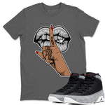 Jordan 9 Particle Grey Sneaker Match Tees Lips Hand Sneaker Tees Jordan 9 Particle Grey Sneaker Release Tees Unisex Shirts