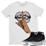 Jordan 9 Particle Grey Sneaker Match Tees Lips Hand Sneaker Tees Jordan 9 Particle Grey Sneaker Release Tees Unisex Shirts