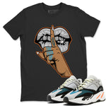 Yeezy 700 Wave Runner Sneaker Match Tees Lips Hand Sneaker Tees Yeezy 700 Wave Runner Sneaker Release Tees Unisex Shirts