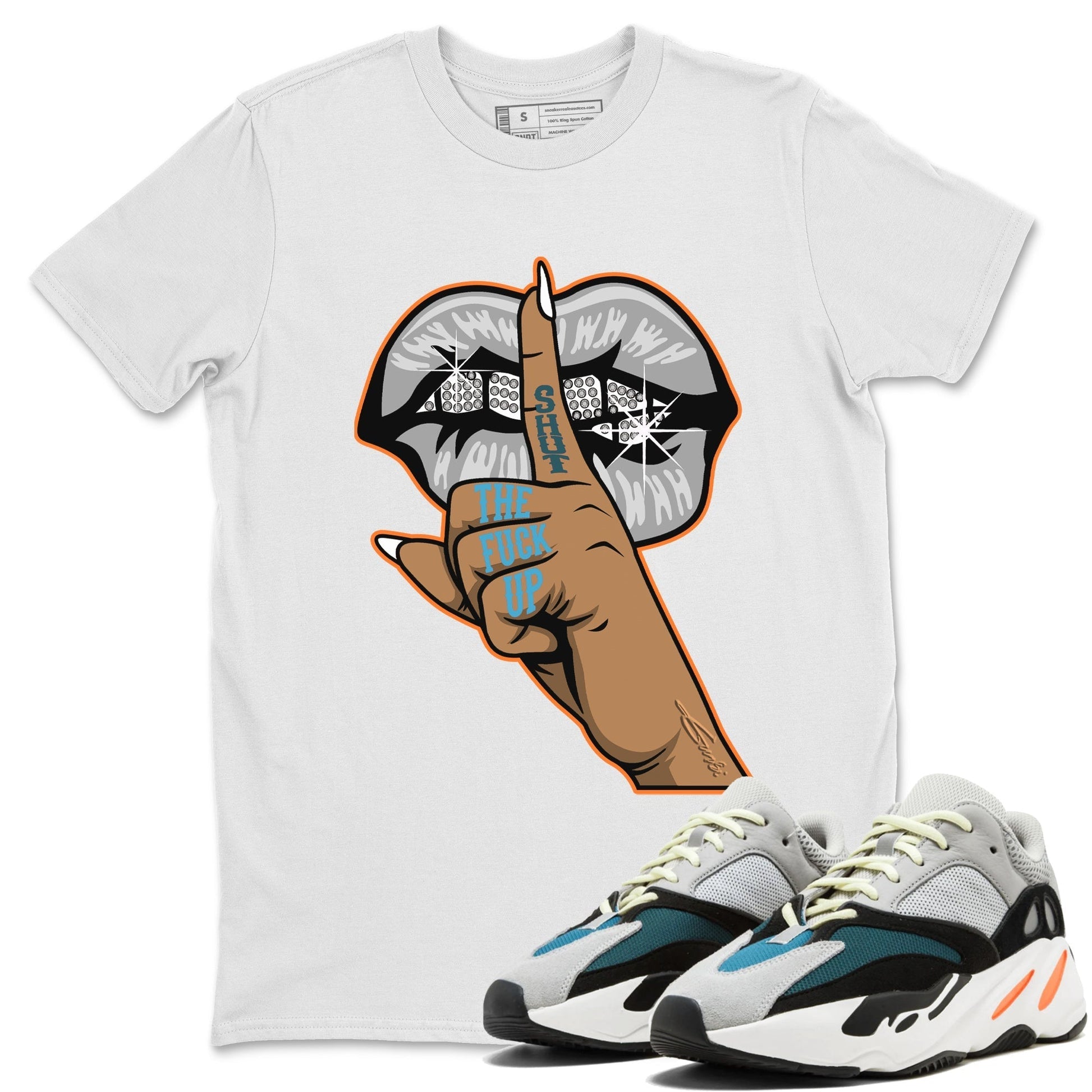 Yeezy 700 Wave Runner Sneaker Match Tees Lips Hand Sneaker Tees Yeezy 700 Wave Runner Sneaker Release Tees Unisex Shirts