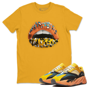 Yeezy 700 Sun Sneaker Match Tees Lips Jewel Sneaker Tees Yeezy 700 Sun Sneaker Release Tees Unisex Shirts