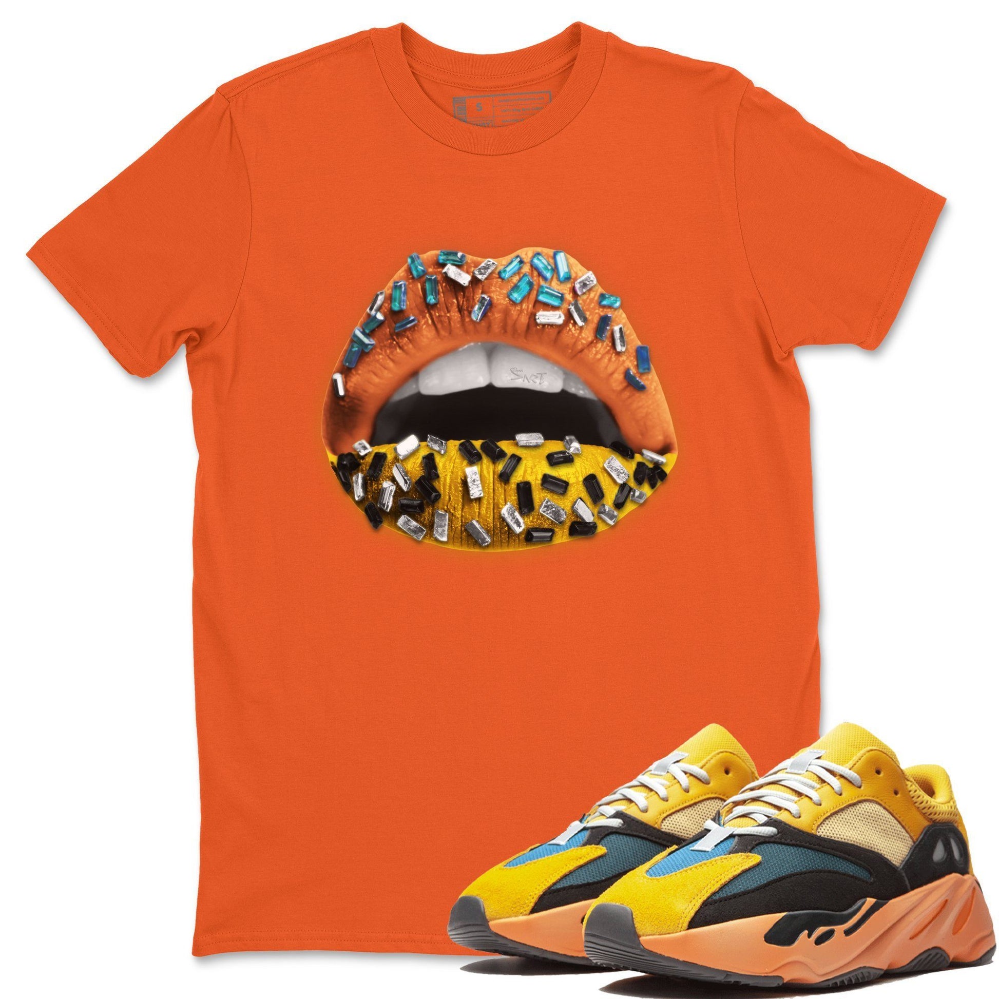 Yeezy 700 Sun Sneaker Match Tees Lips Jewel Sneaker Tees Yeezy 700 Sun Sneaker Release Tees Unisex Shirts