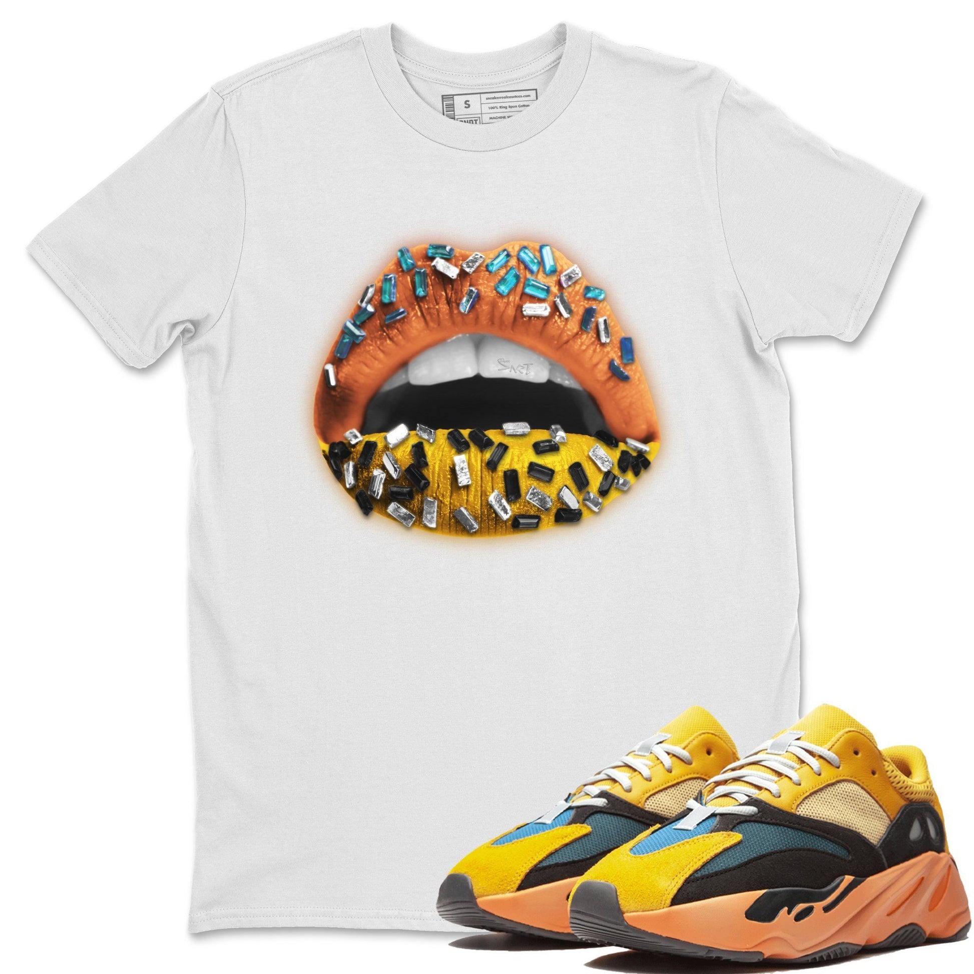 Yeezy 700 Sun Sneaker Match Tees Lips Jewel Sneaker Tees Yeezy 700 Sun Sneaker Release Tees Unisex Shirts