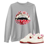 Air Force 1 Valentines Day Sneaker Match Tees Lips Jewel Sneaker Tees Air Force 1 Valentines Day Sneaker Release Tees Unisex Shirts