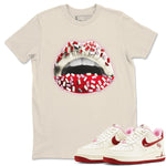 Air Force 1 Valentines Day Sneaker Match Tees Lips Jewel Sneaker Tees Air Force 1 Valentines Day Sneaker Release Tees Unisex Shirts