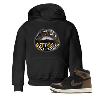 Air Jordan 1 Palomino shirt to match jordans Lips Jewel sneaker tees Air Jordan 1 High OG Palomino SNRT Sneaker Release Tees Baby Toddler Black 1 T-Shirt