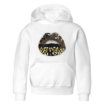 Air Jordan 1 Palomino shirt to match jordans Lips Jewel sneaker tees Air Jordan 1 High OG Palomino SNRT Sneaker Release Tees Baby Toddler White 2 T-Shirt