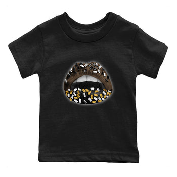 Air Jordan 1 Palomino shirt to match jordans Lips Jewel sneaker tees Air Jordan 1 High OG Palomino SNRT Sneaker Release Tees Baby Toddler Black 2 T-Shirt