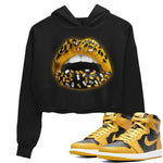 Jordan 1 Pollen Sneaker Match Tees Lips Jewel Sneaker Tees Jordan 1 Pollen Sneaker Release Tees Women's Shirts