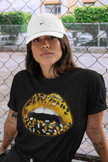 Jordan 1 Pollen Sneaker Match Tees Lips Jewel Sneaker Tees Jordan 1 Pollen Sneaker Release Tees Unisex Shirts
