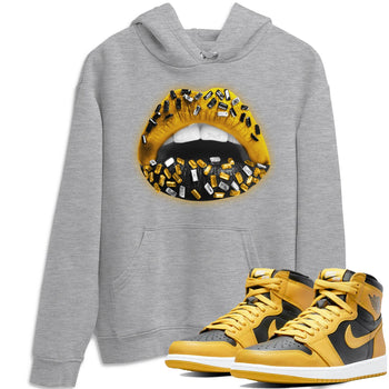 Jordan 1 Pollen Sneaker Match Tees Lips Jewel Sneaker Tees Jordan 1 Pollen Sneaker Release Tees Unisex Shirts
