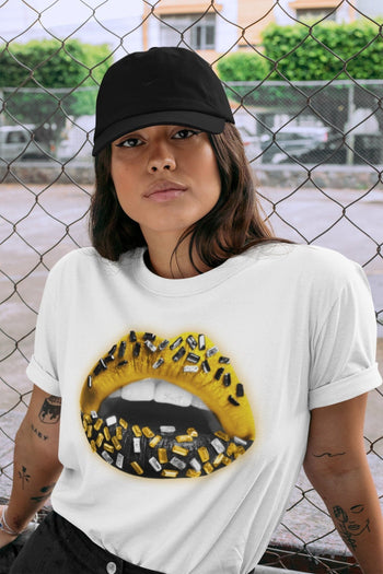 Jordan 1 Pollen Sneaker Match Tees Lips Jewel Sneaker Tees Jordan 1 Pollen Sneaker Release Tees Unisex Shirts