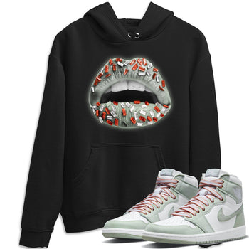 Jordan 1 Seafoam Sneaker Match Tees Lips Jewel Sneaker Tees Jordan 1 Seafoam Sneaker Release Tees Unisex Shirts