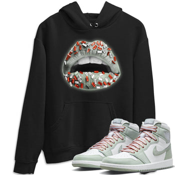 Jordan 1 Seafoam Sneaker Match Tees Lips Jewel Sneaker Tees Jordan 1 Seafoam Sneaker Release Tees Unisex Shirts