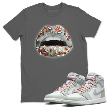 Jordan 1 Seafoam Sneaker Match Tees Lips Jewel Sneaker Tees Jordan 1 Seafoam Sneaker Release Tees Unisex Shirts