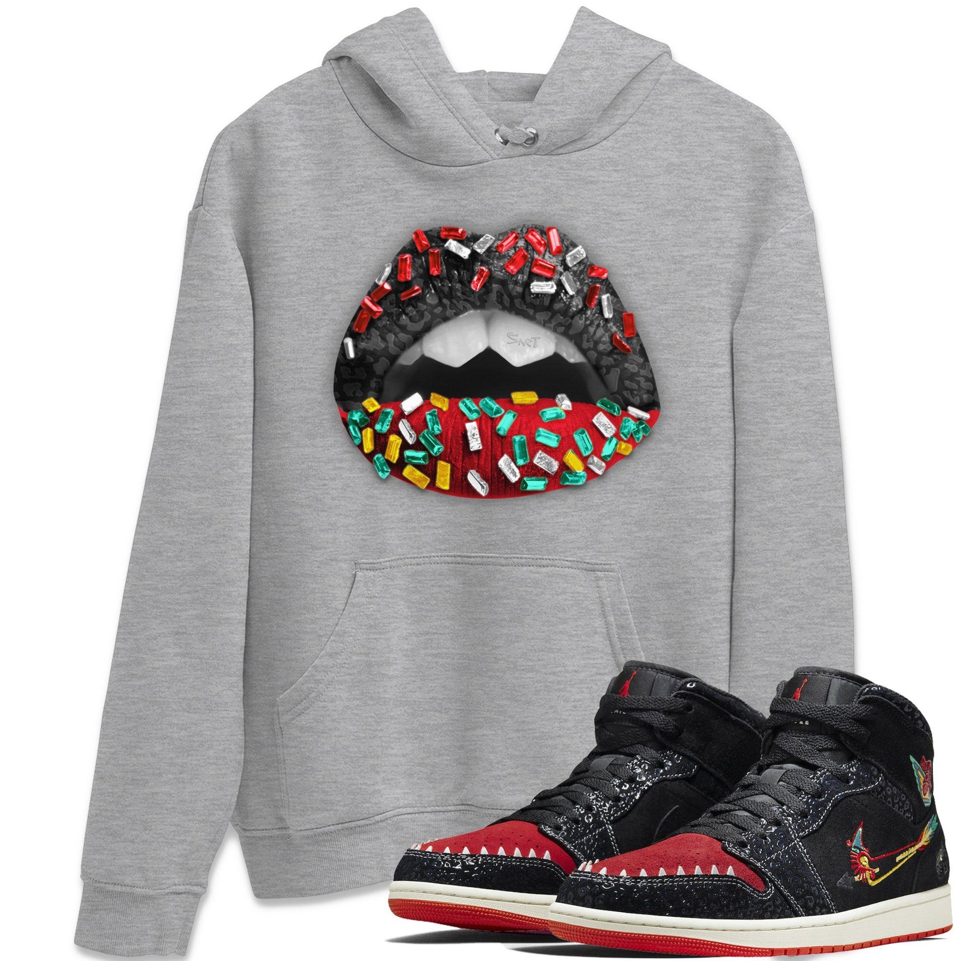 Jordan 1 Siempre Familia Sneaker Match Tees Lips Jewel Sneaker Tees Jordan 1 Siempre Familia Sneaker Release Tees Unisex Shirts
