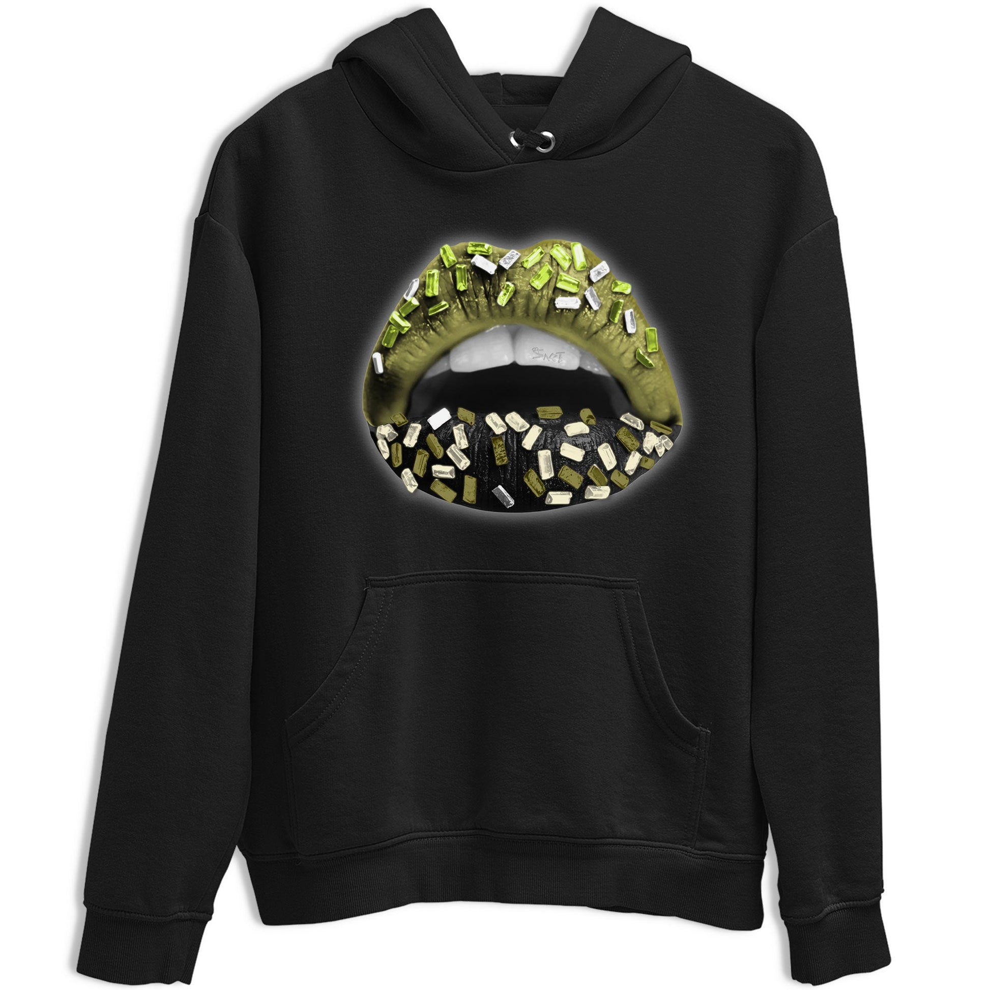 Jordan 1 Low x Travis Scott Golf Olive shirt to match jordans Lips Jewel sneaker tees Air Jordan 1 Travis Scott Olive SNRT Sneaker Release Tees Unisex Black 2 T-Shirt