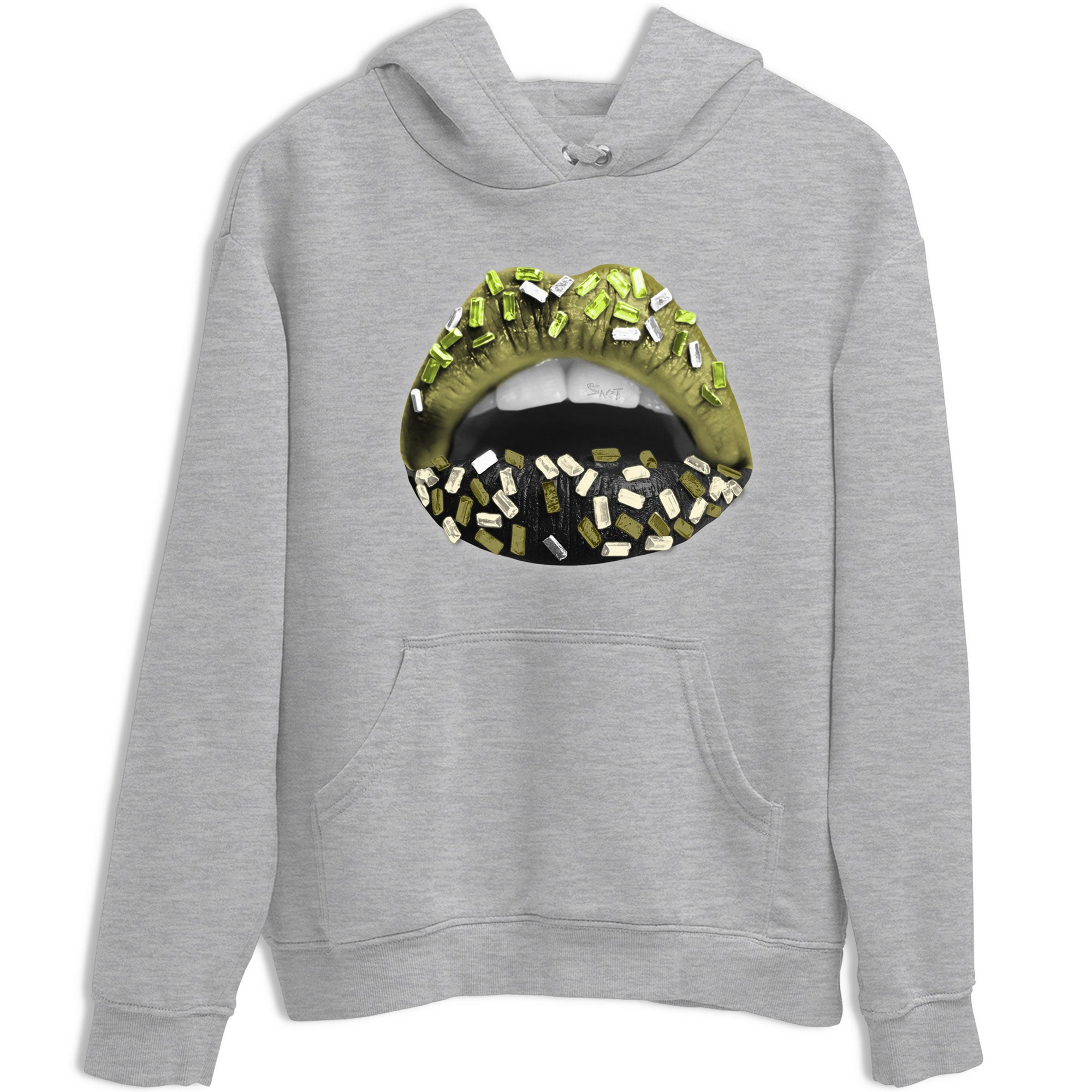 Jordan 1 Low x Travis Scott Golf Olive shirt to match jordans Lips Jewel sneaker tees Air Jordan 1 Travis Scott Olive SNRT Sneaker Release Tees Unisex Heather Grey 2 T-Shirt