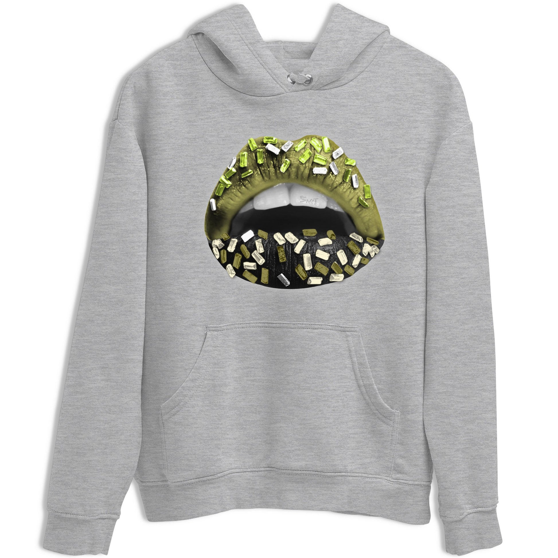Jordan 1 Low x Travis Scott Golf Olive shirt to match jordans Lips Jewel sneaker tees Air Jordan 1 Travis Scott Olive SNRT Sneaker Release Tees Unisex Heather Grey 2 T-Shirt