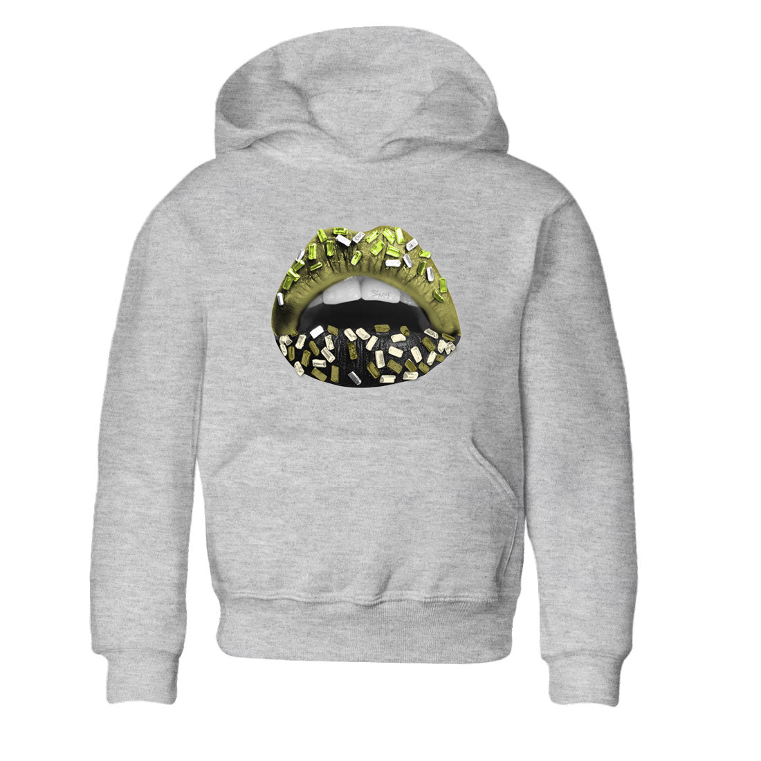 Jordan 1 Low x Travis Scott Golf Olive shirt to match jordans Lips Jewel sneaker tees Air Jordan 1 Travis Scott Olive SNRT Sneaker Release Tees Baby Toddler Heather Grey 2 T-Shirt