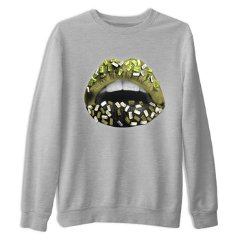 Jordan 1 Low x Travis Scott Golf Olive shirt to match jordans Lips Jewel sneaker tees Air Jordan 1 Travis Scott Olive SNRT Sneaker Release Tees Unisex Heather Grey 2 T-Shirt