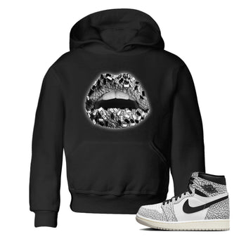 Jordan 1 White Cement Sneaker Match Tees Lips Jewel Sneaker Tees Jordan 1 White Cement Sneaker Release Tees Kids Shirts
