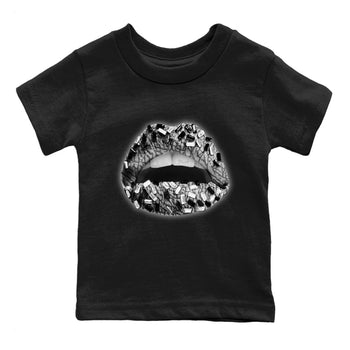 Jordan 1 White Cement Sneaker Match Tees Lips Jewel Sneaker Tees Jordan 1 White Cement Sneaker Release Tees Kids Shirts