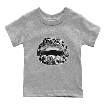 Jordan 1 White Cement Sneaker Match Tees Lips Jewel Sneaker Tees Jordan 1 White Cement Sneaker Release Tees Kids Shirts
