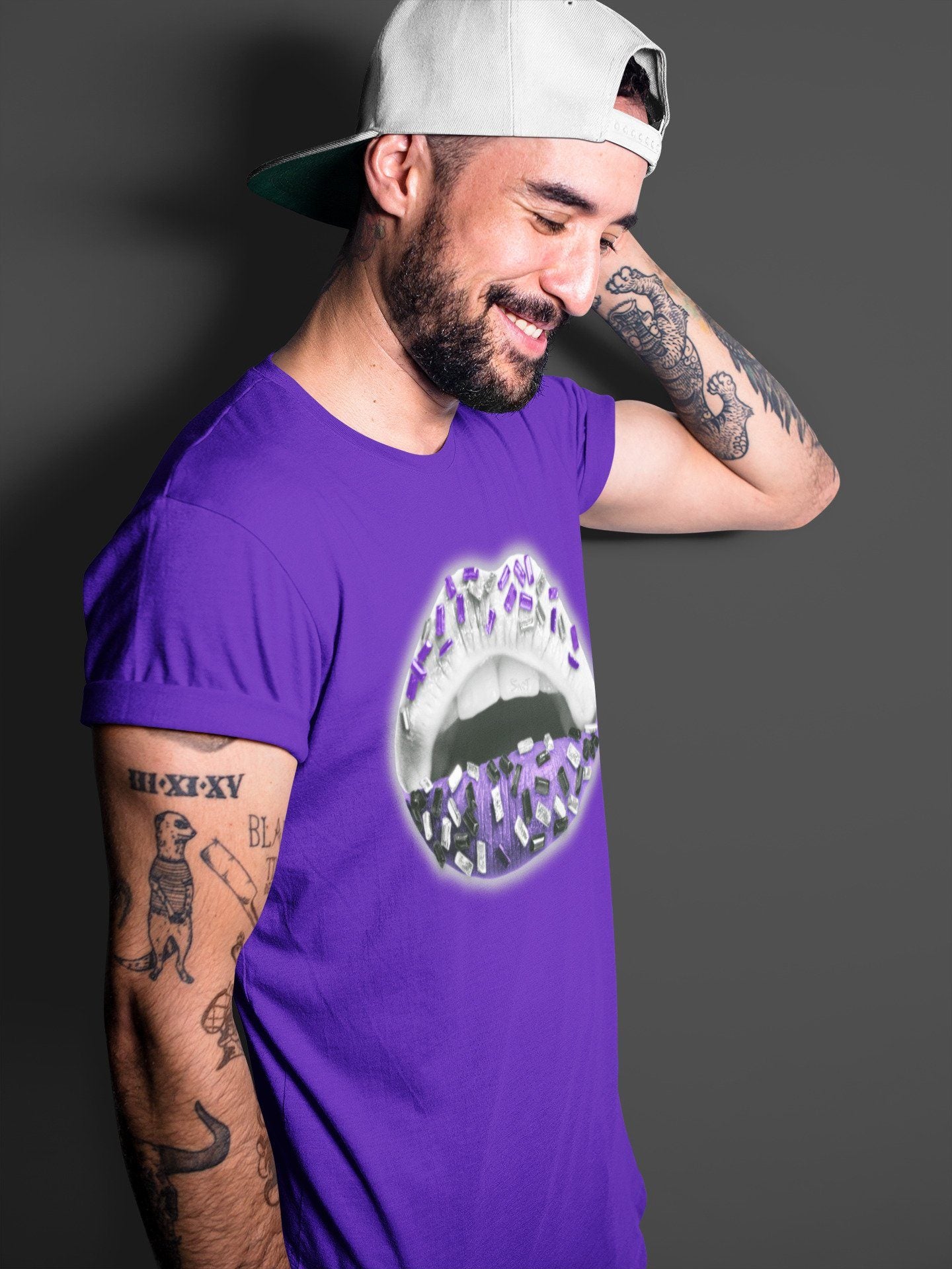 Jordan 1 WMNS Court Purple Sneaker Match Tees Lips Jewel Sneaker Tees Jordan 1 WMNS Court Purple Sneaker Release Tees Unisex Shirts