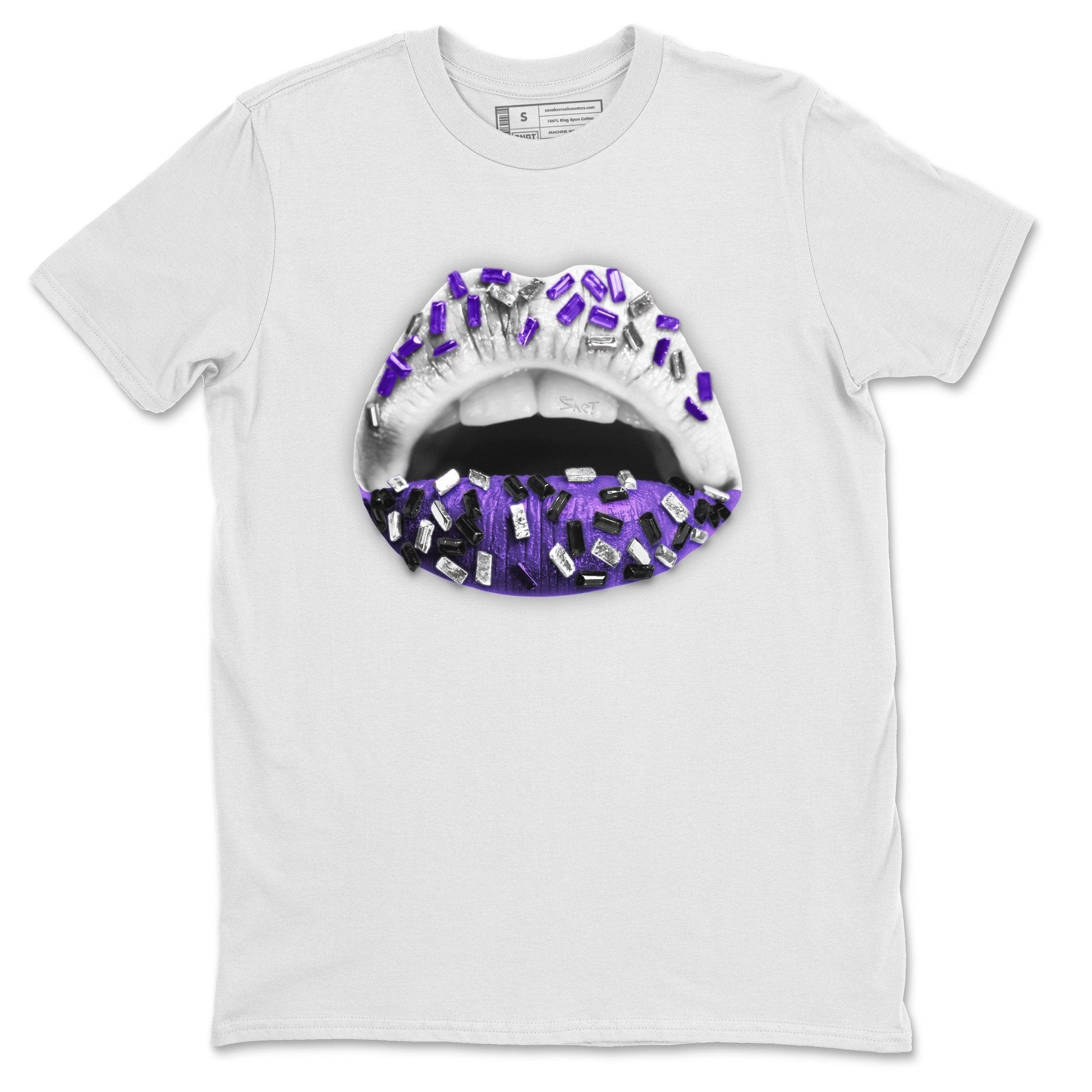 Jordan 1 WMNS Court Purple Sneaker Match Tees Lips Jewel Sneaker Tees Jordan 1 WMNS Court Purple Sneaker Release Tees Unisex Shirts