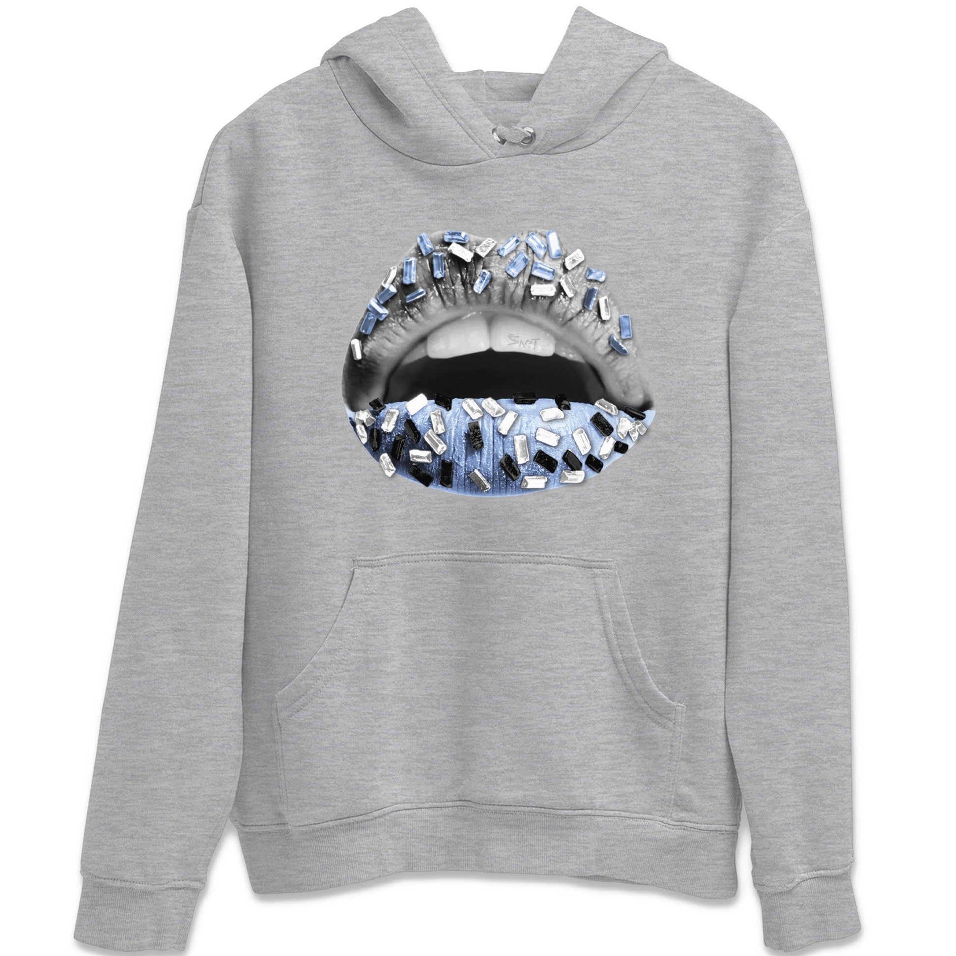 Air Jordan 11 White Cement Sneaker Match Tees Lips Jewel Sneaker Tees Air Jordan 11 Cement Grey Sneaker Release Tees Unisex Shirts Heather Grey 2