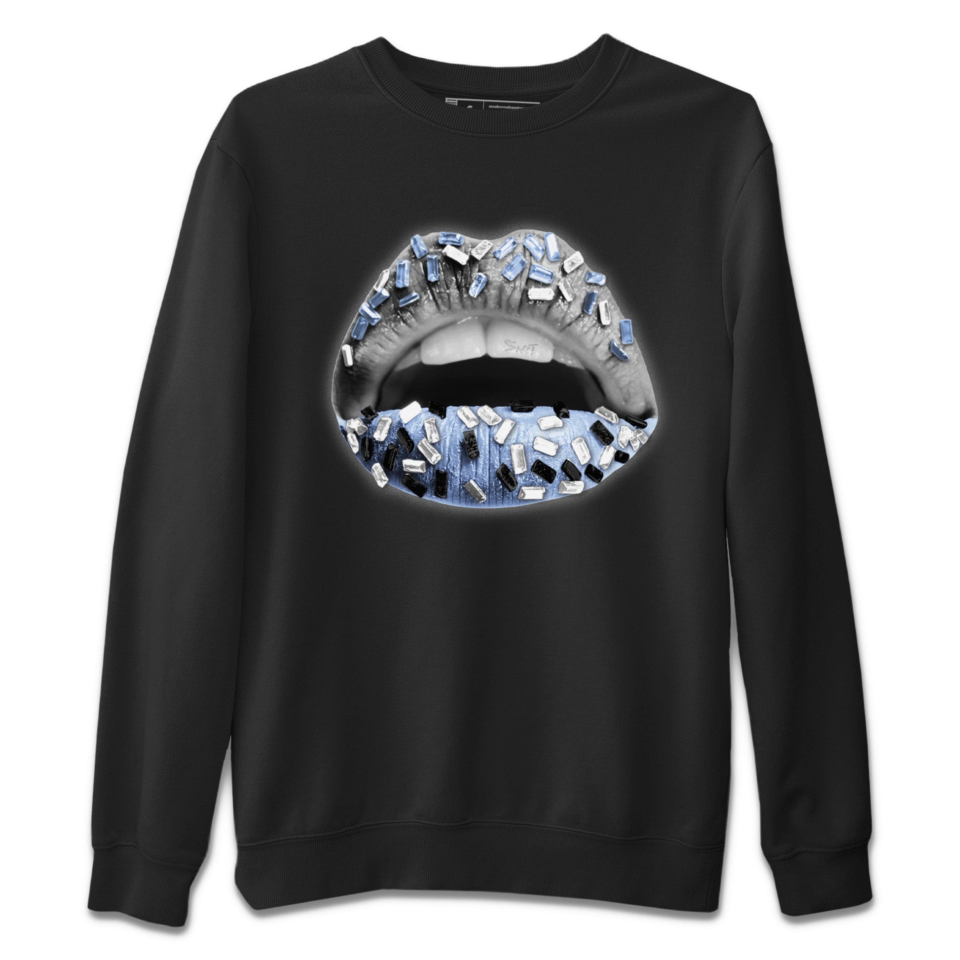 Air Jordan 11 White Cement Sneaker Match Tees Lips Jewel Sneaker Tees Air Jordan 11 Cement Grey Sneaker Release Tees Unisex Shirts Black 2