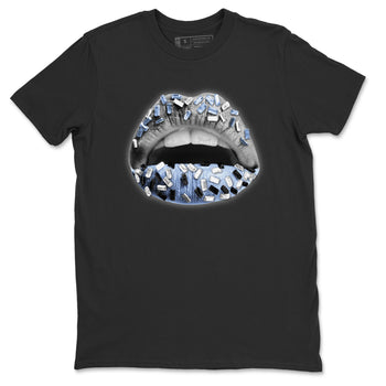 Air Jordan 11 White Cement Sneaker Match Tees Lips Jewel Sneaker Tees Air Jordan 11 Cement Grey Sneaker Release Tees Unisex Shirts Black 2