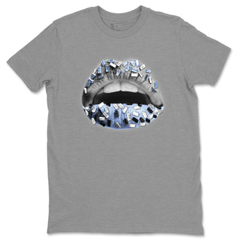 Air Jordan 11 White Cement Sneaker Match Tees Lips Jewel Sneaker Tees Air Jordan 11 Cement Grey Sneaker Release Tees Unisex Shirts Heather Grey 2