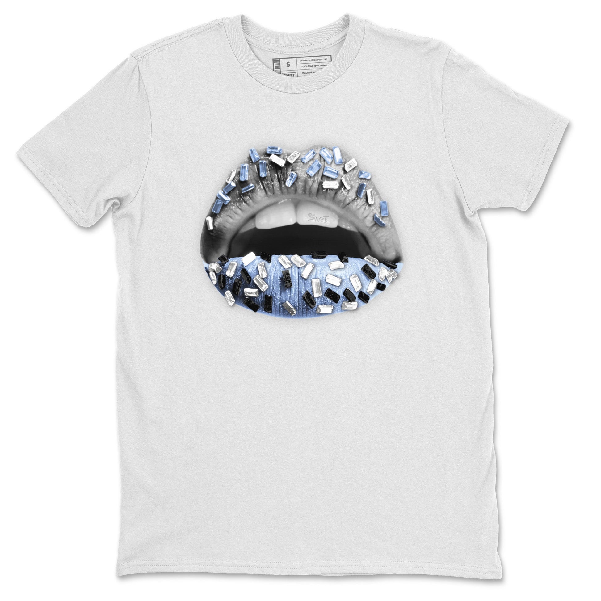 Air Jordan 11 White Cement Sneaker Match Tees Lips Jewel Sneaker Tees Air Jordan 11 Cement Grey Sneaker Release Tees Unisex Shirts White 2