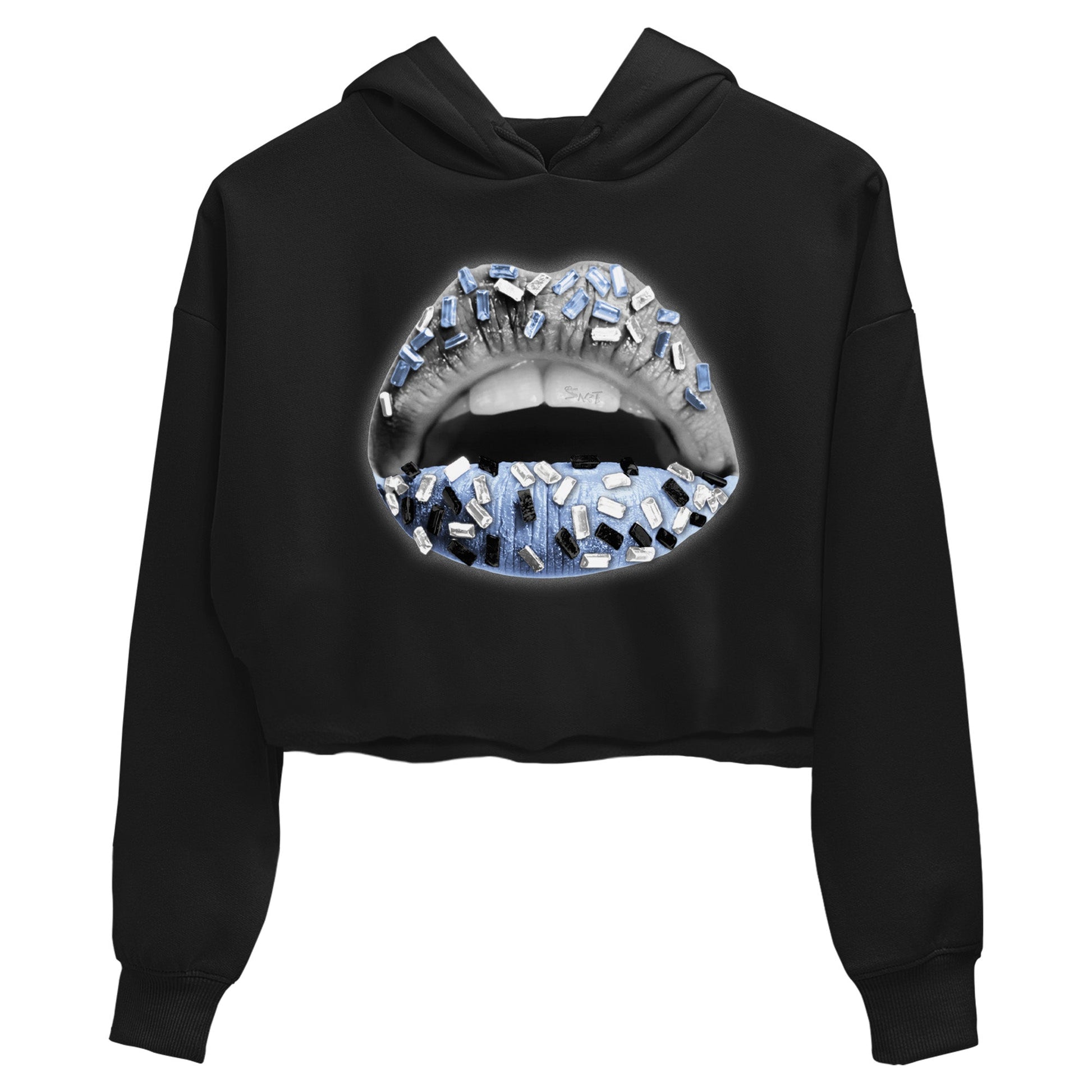 Air Jordan 11 White Cement Sneaker Match Tees Lips Jewel Sneaker Tees Air Jordan 11 Cement Grey Sneaker Release Tees Women's Shirts Black 2