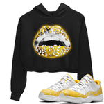 Jordan 11 Yellow Python Sneaker Match Tees Lips Jewel Sneaker Tees Jordan 11 Yellow Python Sneaker Release Tees Women's Shirts