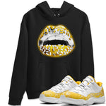 Jordan 11 Yellow Python Sneaker Match Tees Lips Jewel Sneaker Tees Jordan 11 Yellow Python Sneaker Release Tees Unisex Shirts
