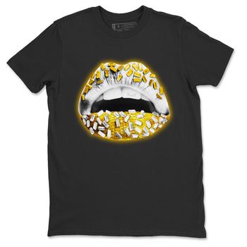 Jordan 11 Yellow Python Sneaker Match Tees Lips Jewel Sneaker Tees Jordan 11 Yellow Python Sneaker Release Tees Unisex Shirts
